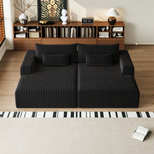 102' Oversized Sectional Lounge Chaise,No Assembly Required,Cloud