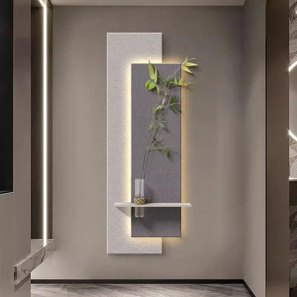 Light luxury porch vertical version of imitation sandstone LED wall lamp painting art entrance corridor wall lamp mural lamp