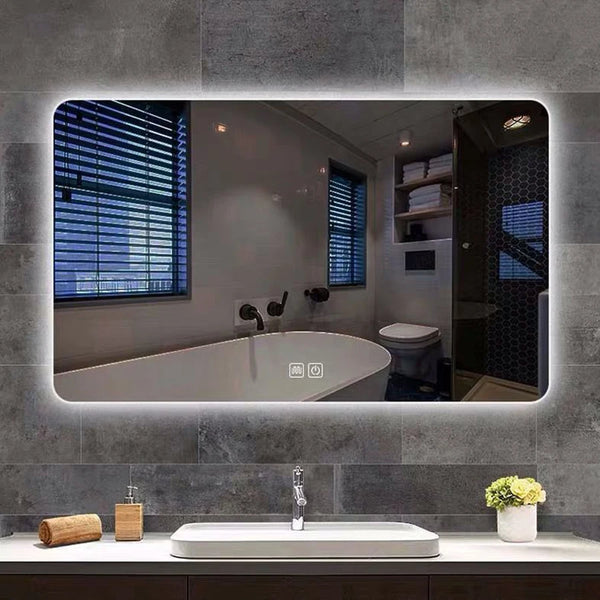 LED Bathroom Mirror with Lights, Anti-Fog, Dimmable,Bluetooth speaker,Lighted Bathroom Vanity Mirror for Wall