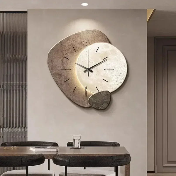 2025 Modern Clock With Light Design Clock Minimalism Wall Clocks Stylish Large Living RoomMechanism Silent Decoration For Bedroo